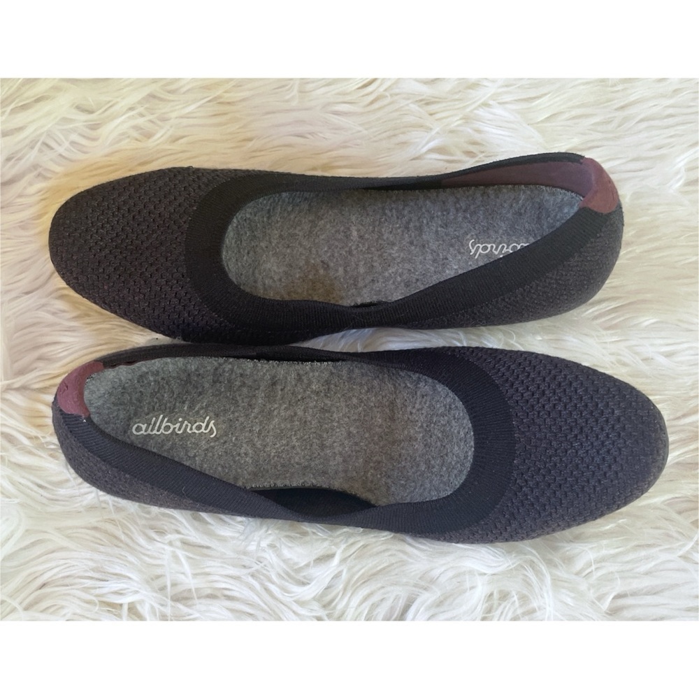 Allbirds Tree Breezers Navy Blue Knit Slip on Ballet Flats 8​​